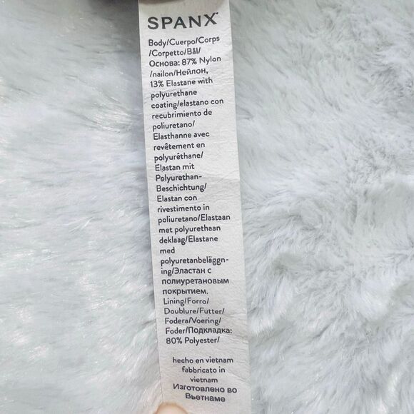 Spanx Womens Black Faux Leather Elastic Waist Stretch Leggings Pants Size Large - Picture 6 of 6